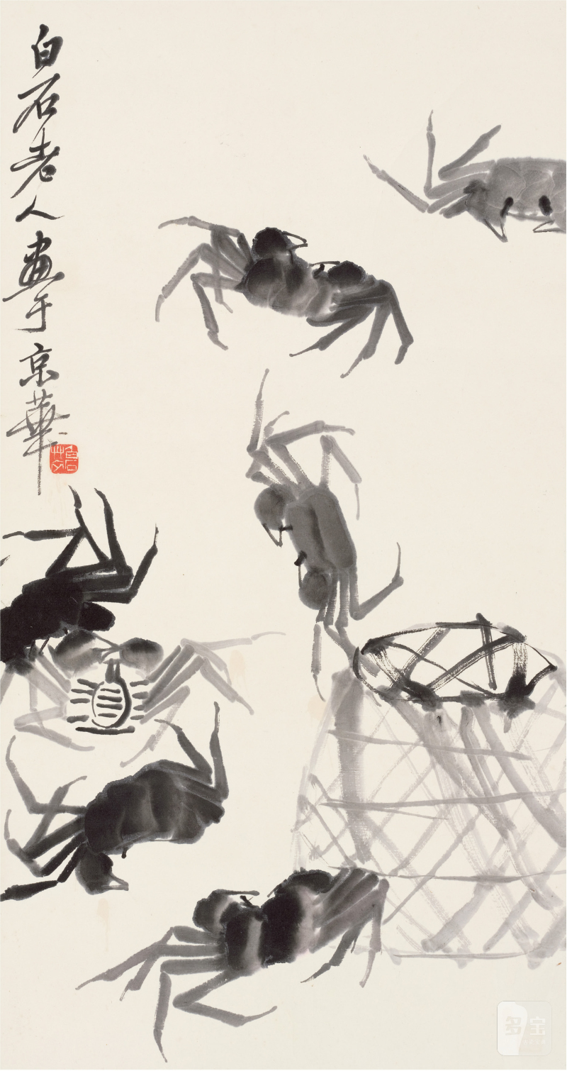 齐白石（1863～1957）离笼秋蟹 - 图1